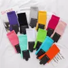 Großhandel Strümpfe Damen Herren 12 Farben Strümpfe Kniestrümpfe Mode Socken Sport Fußball Cheerleader Lange Socken Baumwolle Multi Farben