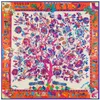 Haute qualité produits vintage arbre de vie riche arbre dame sergé soie carré foulard en soie foulards disponibles entier9005597