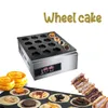 Pişirme Pan Ticari Kırmızı Fasulye Kek Araba Tekerlek Makinesi 16 Delik Otomatik Yapımı Pasta Makinesi Snack Ekipmanları CE FC-2230A ile