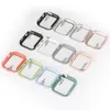 PC Gehard Glass Watchs Case voor Apple Horloge 38mm 42mm 40mm 44mm Full Screen Protector Cover 20 kleuren met opp verpakking tas