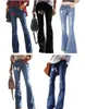 5Colors FlareLeg Jeans Women Jeans Fashion Ladies Bellbottom Jeans Leggings Girls Denim Bootcut Washed Denim Pants Trousers S2X3508847