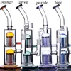 Double Arm Tree Perc hookahs Bong Water Bong Oil Rigs Hottest Two Functions Hookahs Good Quality Bongs Thick Base Glass Water Bong