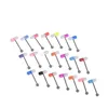 Mixed Colors 316l Stainless Steel Pill Capsule Tongue Pin Nipple Bar Ring Barbell Body Piercing Jewelry Wom jllLda