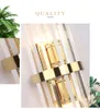 Modern LED Crystal Wall Light Lamp Gold Home Decor Lighting Fixture Bedroom Hallway Sconce