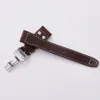 20mm 22mm Genuine Calf Leather Watch Strap with Buckle Clasp Men's Watches Band for Fit IWC Bracelet Top quality336A