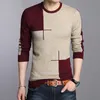 Liseaven Hommes Casual Pull Pull Mode O Cou Tricots À Manches Longues Pulls Mâles 201021