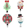 Новейшие ключевые кольца рождественская елка/снеговик снежного хранения убирающегося идентификатора для имени медсестры, аксессуаров