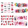 Nail Art Aufkleber Sexy Lippen Cool Mädchen Buchstaben Abziehbilder Cartoon Aufkleber für Nageldekorationen Maniküre Werkzeug Nägel Tipps Pegatinas de Uñas Bulk