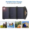 US Stock CHOETECH 19W Solar Phone Charger Dual USB Port Camping Solar Panel Portable Charging Compatible for Smartphonea41 a51 a48 a39