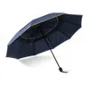 مزدوجة قوية مقاومة الرياح مظلة المطر النساء كبير قابلة للطي غير مظلات غير ماتيك الرجال الأسرة السفر الأعمال باراجواس RRA3912