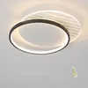 天井灯超薄型LEDランプゴールド/黒表面設置リビングルームベッドルームホーム装飾Lighting46 * 46 * 5cm