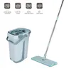 OTOMATİK SPIN MOP Kova ile Düz Sıkmak El Ücretsiz Sıkma Sihirli Paspas Mikrofiber Paspas Pedleri Ev Mutfak Zemin Temizleme