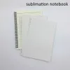 Sublimation Sprial Notebook A4 Bobine Bloc-Notes Imprimable Journal Personnalisé Écriture Sublimation Blanc DIY Personnalisé Cadeaux En Vrac