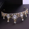 2021 Nieuwe Vintage Barokke Bruids Tiara Accessoires Prom Hoofddeksels Prachtige Sheer Kristallen Bruiloft Tiara 'S En Kronen 1922