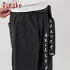 Zongke Jesień Chiński haft Casual Harem Spodnie Mężczyźni Odzież Joggers Japońskie Streetwear Spodnie robocze Hip Hop M-5XL 201109