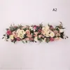 Artificial Arch Flower Row Silk Rose Flower Row DIY Wedding Road Guide Arch Decoration Centerpiece Wedding Decorative Backdrop EEF3564