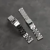 Faixa de relógio inteira de aço inoxidável para ajuste brestrap 20mm 22mm 24mm avenger navitimer superocean watchband253C