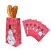 Christmas Party Favor Paper Bag Kids Birthday Party Favor Candy Biscuits Packaging Bag Open Top Stand Up Bread Baking Supplies