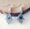 NEW Fashion Jewelry Earrings Hamsa Hand Of Fatima Evil Eye Charm Drop Earrings Pendant Vintage for woman gift 282