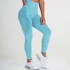 Neue nahtlose gestrickte Hüftgamaschen, feuchtigkeitsableitende Yogahosen, Sport-Fitness-Leggings, sexy weibliche, schlanke Leggings mit hoher Taille, 14 Farben