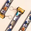 10 sztuk Zdjęcia Rolka Keychain Para Pary DIY Photo Text Albumy Pokrywa Breloczki Niestandardowe Memorial Walentynki Lover Present