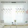 Hohe Qualität Handtuch Gelb Kronleuchter Vorhang Tüll Wohnzimmer Koreanische Einfache Gardinen Kinder Schlafzimmer MY124-5 Y200421