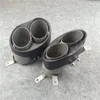 Promotion: Pair Car Rear Carbon Fiber Four Out Exhaust Muffler Pipe Auto For RS6 RS7 Exhausts Tail Tips