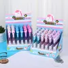 Cartoon Unicorn Light Pen LED Lights Silica Head Gel Pen Glowing Ballpoint Pen Student Stationery School Writing Gift Supplies GD1024