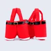 Christmas Decorations Gift Bags Santa Pants Candy Bags Christmas Presents Basket Candy Tote Bag For Party Home Decor