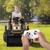 USA Stock Toy Construction Vehicle for Kids Bulldozer Toddler Ride On Toys Digger Scoop Pulling Cart Pretend Play Truck Car Toy with Front a18
