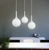 Goutte d'eau pendentif lumières boule de verre luminaires moderne nordique décor à la maison pour salon chambre Loft lampe suspendue Luminaire