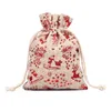 10x14 13x18 cm Kolor druk łosia worek jastrzętu świąteczne torby biżuterii w torbie do dekoracji worki szuflady worka saszetka hurtowa