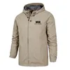 Nytt Utomhus Mode H-utskrift Jacka Vandring Mountain Trekking Män Vattentät Höst Vindjacka Hoody Coat