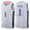 Gedrukt 75e patch Stad Basketbal Jerseys Jonathan 1 Isaac Jalen 4 Suggs MO 5 Bamba Chuma 3 Okeke Jersey Kleur Wit Blauw Zwart Custom
