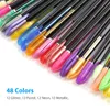 48 conjunto de canetas gel glitter colorido para colorir livros desenho marcador de arte adulto crianças