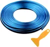 Blu 16,4 FT (5 metri) Flessibile 3D fai da te Automobile Automobile Motore Interno Esterno Decorazione Auto Moulding Trim Strip Line Parts