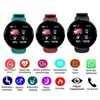 D18 Smart Watch okrągłe monitorowanie tętna ciśnienie krwi wodoodporne mężczyzn obserwowanie fitness dla Android iOS Smart Clock3500966