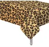 Animal Theme Zoo Print Table Cover Jungle Safari Tablecloth Party Decoration Weterproof Supplies Ideal for Birthday Parties Baby Showers 54"x108"