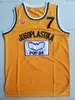 Stitched Custom Toni Kukoc # 7 Basket Jersey Jugoplastika Jugoslavien Gula män Kvinnor Ungdom XS-5XL