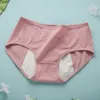 Culottes menstruelles femmes pantalons Sexy étanche sous-vêtements d'incontinence période preuve coton slips mi-taille Sexy maille intimes