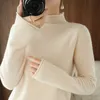 Automne hiver femmes pull col roulé pull en cachemire femmes tricoté pull mode garder au chaud à manches longues hauts amples 201221