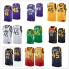 Mens Basquetebol Mitchell 45 Conley 10 Stockton 12 Malone 32 Logotipo do bordado Costurado jerseys de alta qualidade Fábrica por atacado tamanho S-XXL