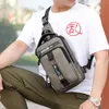 Multifuncional crossbody saco dos homens de carregamento usb pacote peito saco da cintura masculino à prova dwaterproof água viagem curta peito grande capacidade ombro 220f