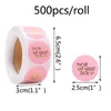 500Pcs/roll Floral Thank You Sticker Paper Label Stickers Scrapbooking Wedding Envelope Seals Handmade Stationery Sticker DHL Free