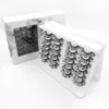 24 pares / caixa 25mm Fluffy faux mink cílios 3d cílios falsos criss-cross grossos 3d extensão handmade olho maquiagem ferramentas