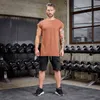 Batwing Sleeve Tshirt Men Workout GYM Fitness T Shirts Moto Biker Tops Hip Hop Streetwear Men Clothing G1222