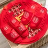 Style chinois maison de mariage Couples pantoufles chanceux rouge broderie coton chambre dames chaussures plates intérieur amoureux femmes pantoufles