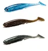 6 pçs / lotes pesca macia nadar isca 7.3g / 110mm lifelike worm baixo artificial jerkbait iscas jig iscas de pesca para o equipamento de alabama