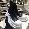 디자이너 부츠 여자의 두꺼운 단독 고급 브랜드 패션 클래식 부츠 가죽 야외 발목 패션 비 슬립 플랫폼 부츠