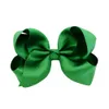 الطفل Big Knot Hair Clips Kids Hairpin Polyester Bows أقواس 12 ألوان صلبة باريت أرفع الشعر ذات الشعر الرئيسي